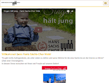 Tablet Screenshot of hanssachschor-wels.at